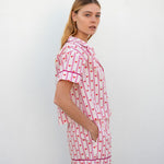 Women's Valentine's Day Heart Pajama Short Set