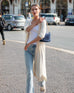 Womens White Lightweight Cuffed Elbow Length Sleeves Duster Travel Destination Look