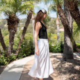 Women's White Maxi Skirt Vacation