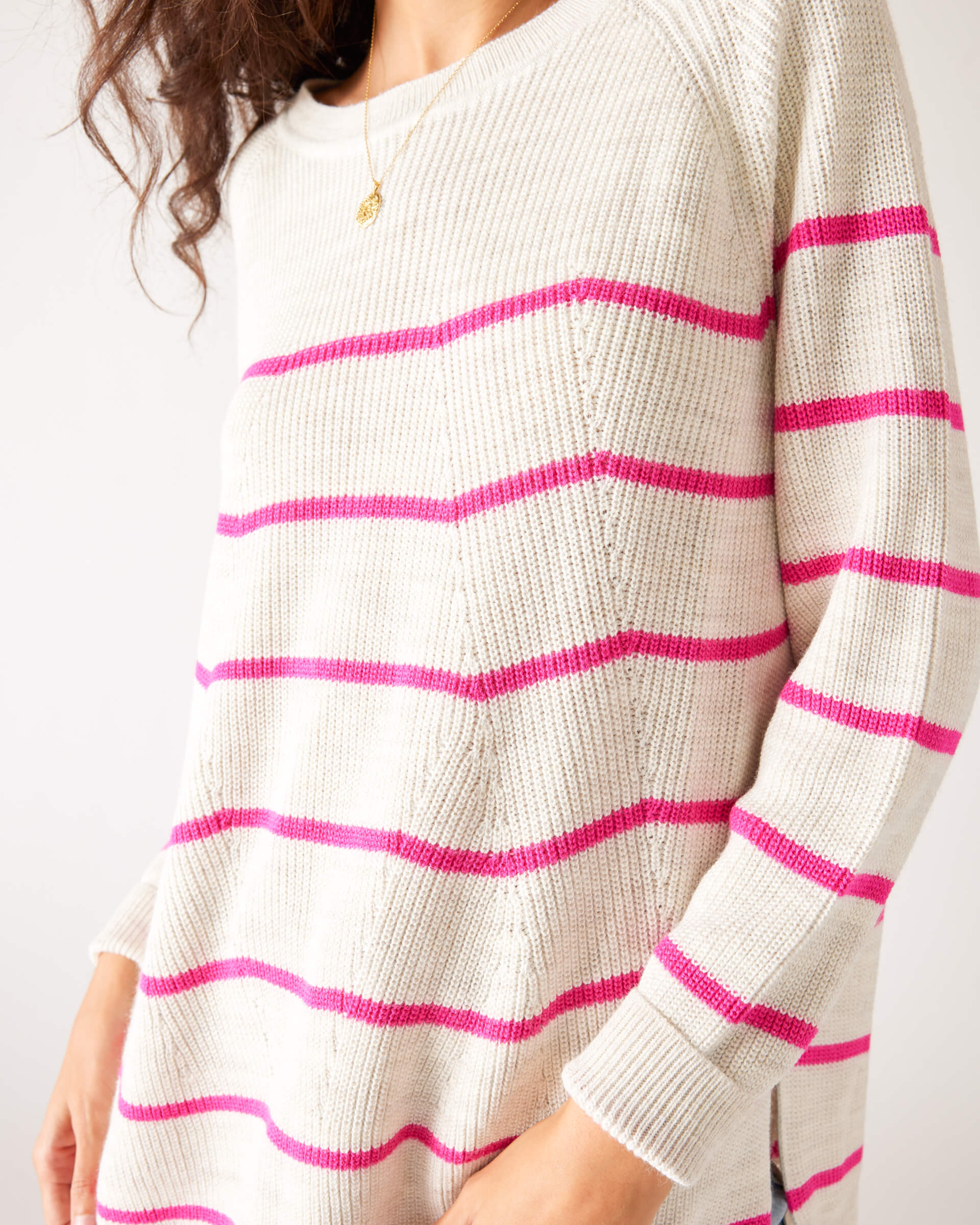 Oversize Jersey Boatneck Sweater