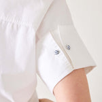 Women's White Short Sleeve Top