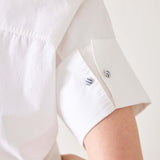 Women's White Short Sleeve Top