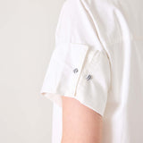 Women's White Short Sleeve Mini Dress