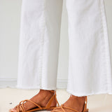 Women's White Wide Leg Jeans