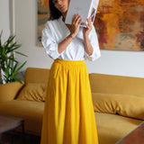 Women's Yellow Maxi Skirt