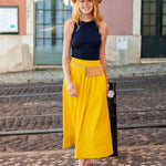 Women's Yellow Maxi Skirt