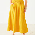 Women's Yellow Maxi Skirt