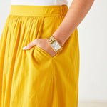 Women's Yellow Maxi Skirt