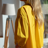 Women's Yellow Quarter Sleeve Top