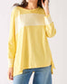 Women's One Size Tee in Yellow Stripes Chest View