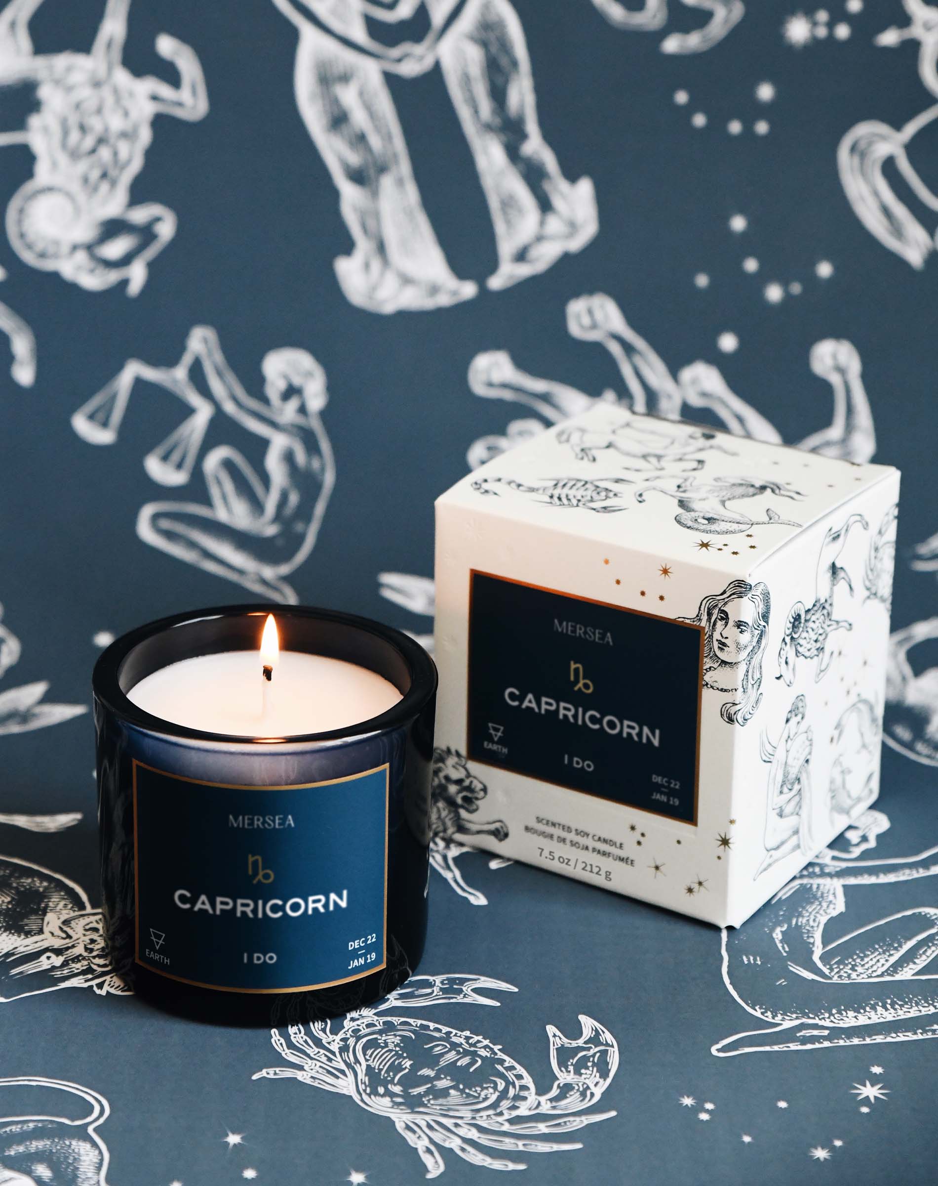 Capricorn Zodiac Candle - (December 22 - January 19)