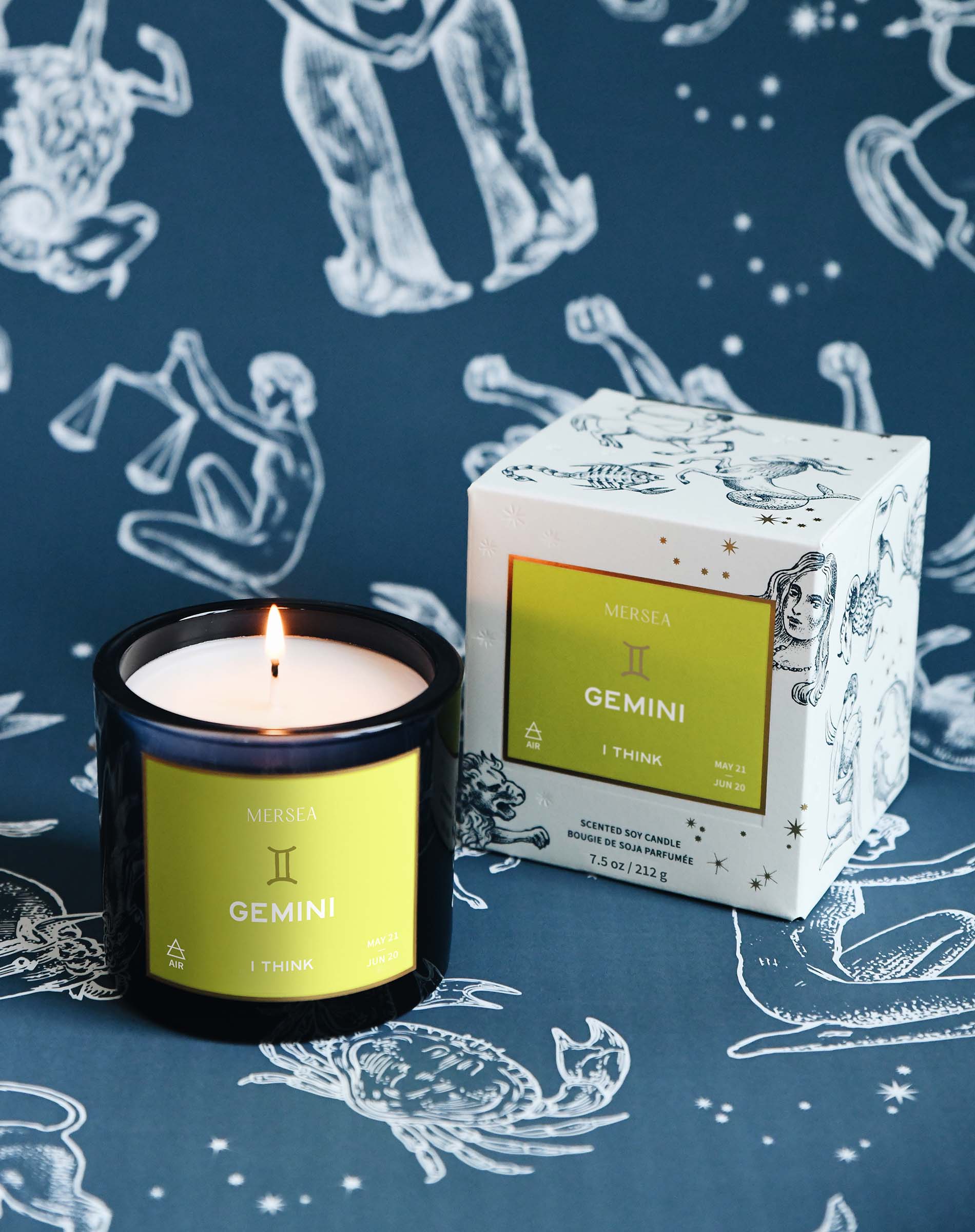 Gemini Zodiac Candle - (May 21 - June 20)