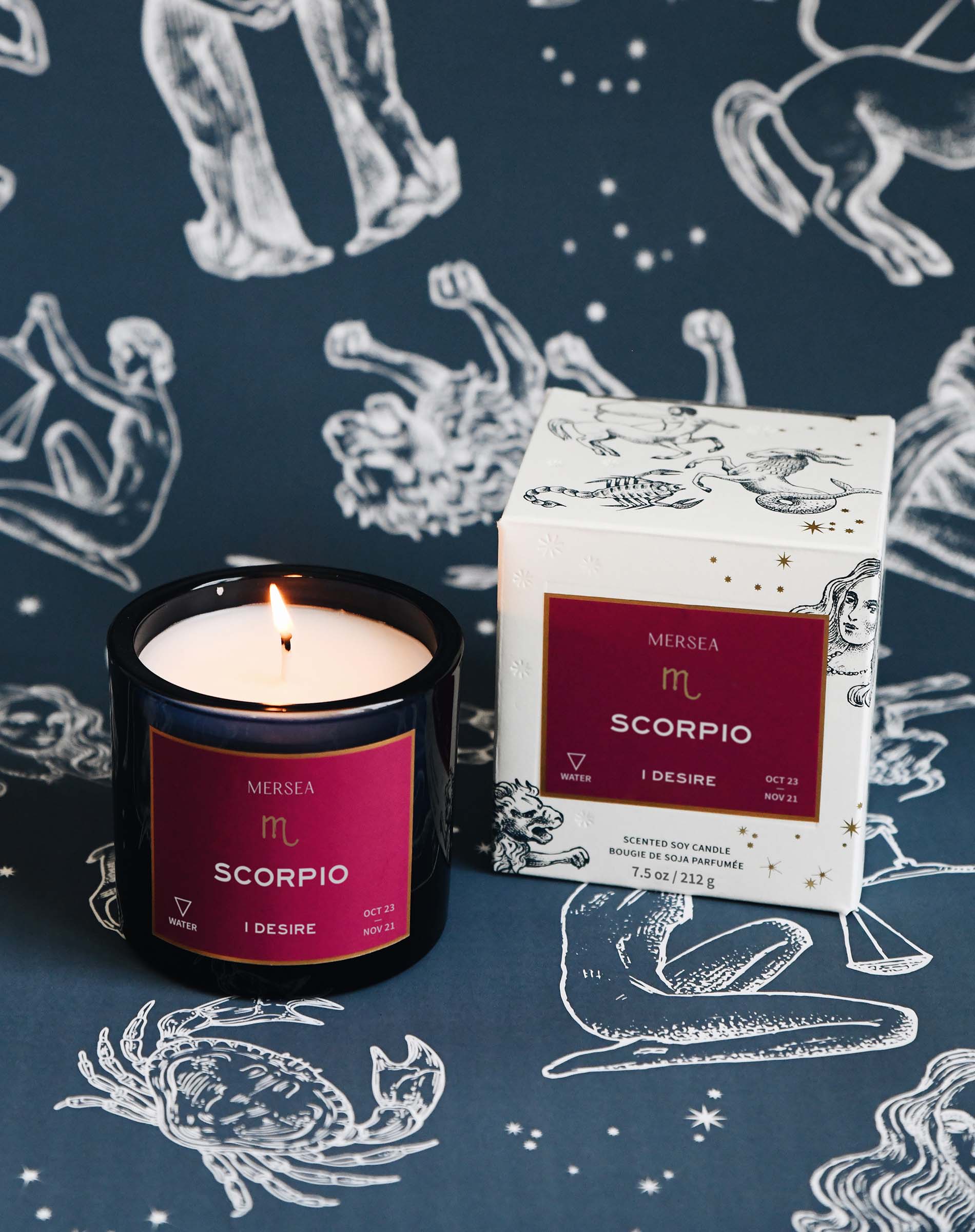 Scorpio Zodiac Candle - (October 23 - November 21)