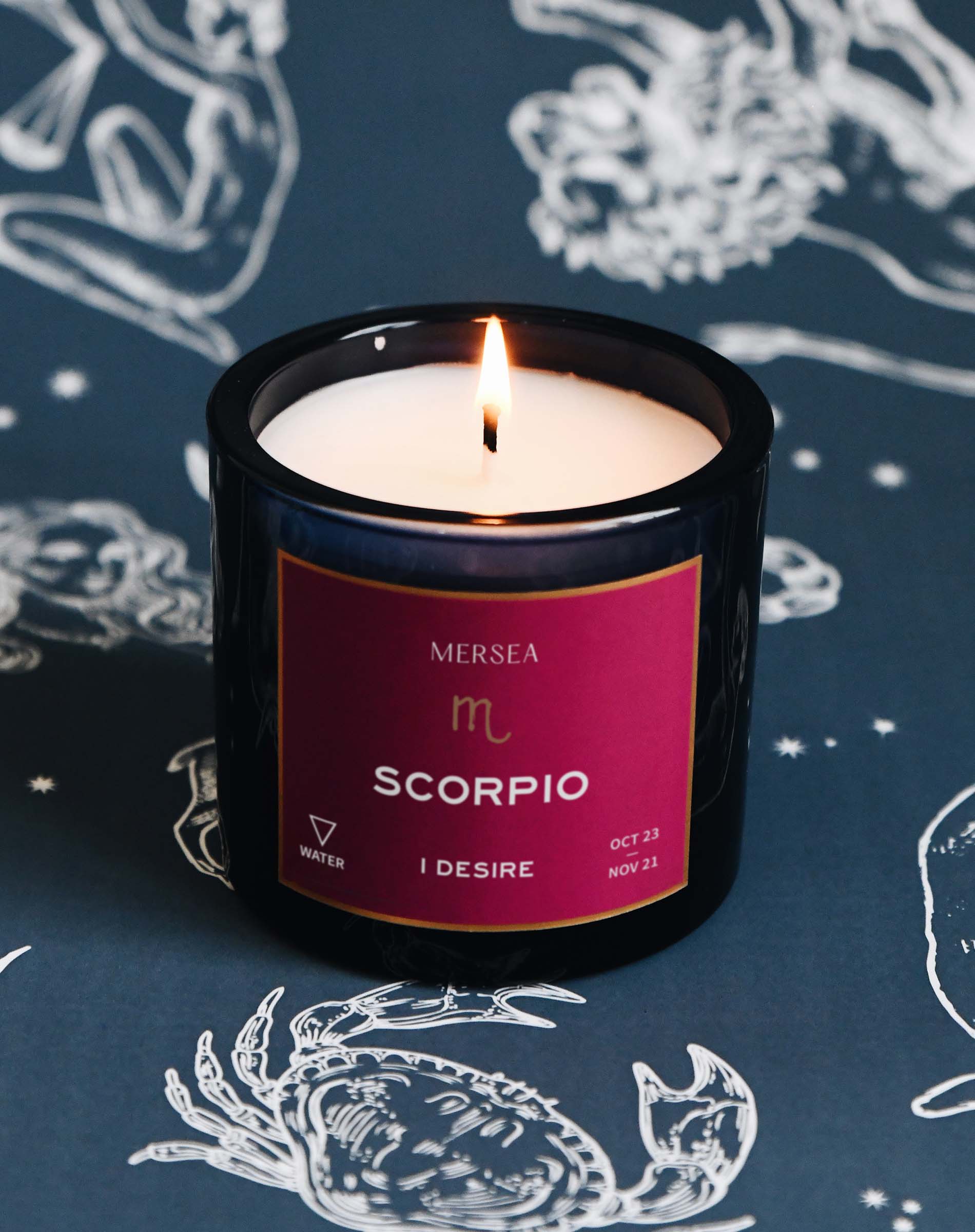 Scorpio Zodiac Candle - (October 23 - November 21) – MERSEA
