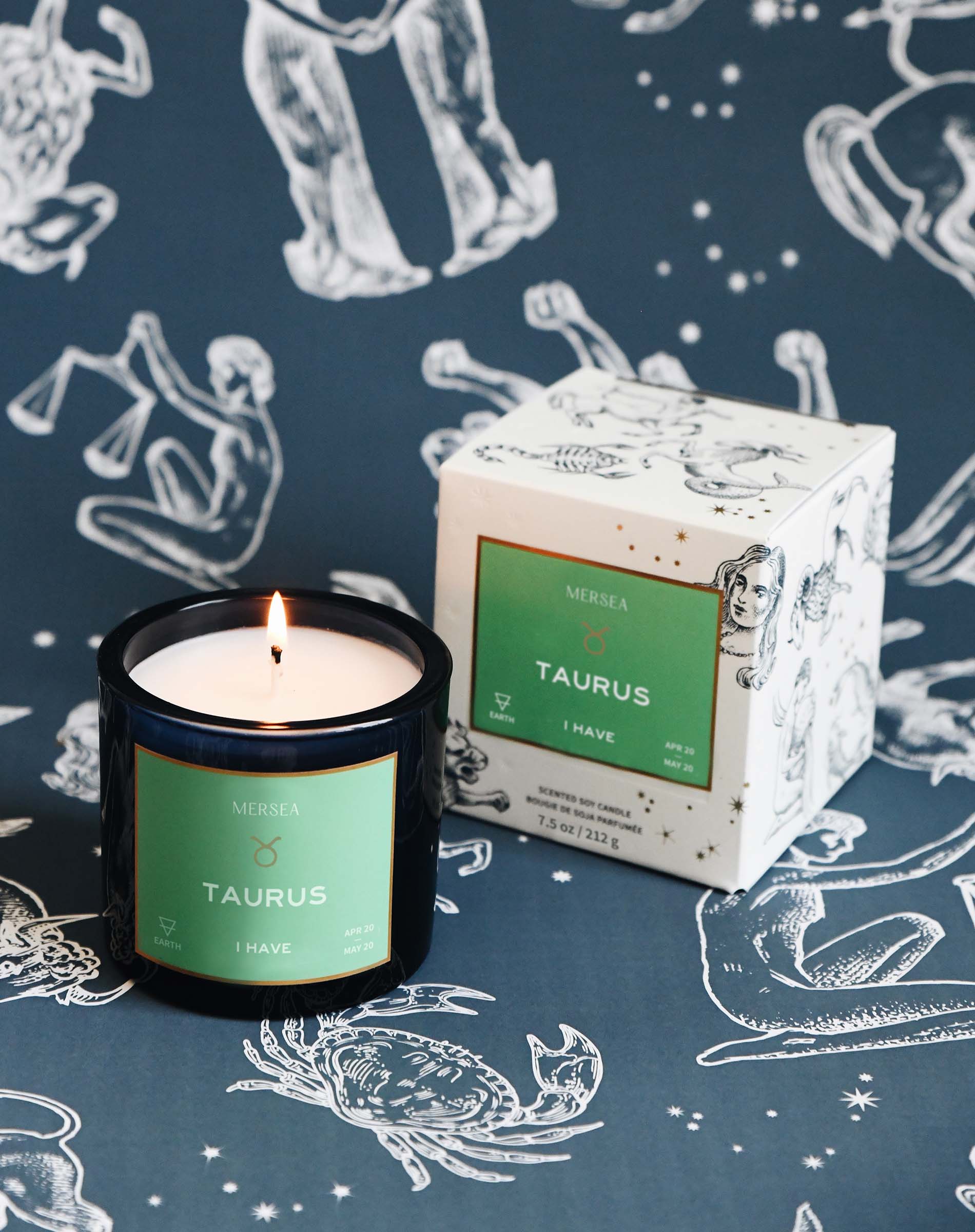 Taurus Zodiac Candle - (April 20 - May 20)