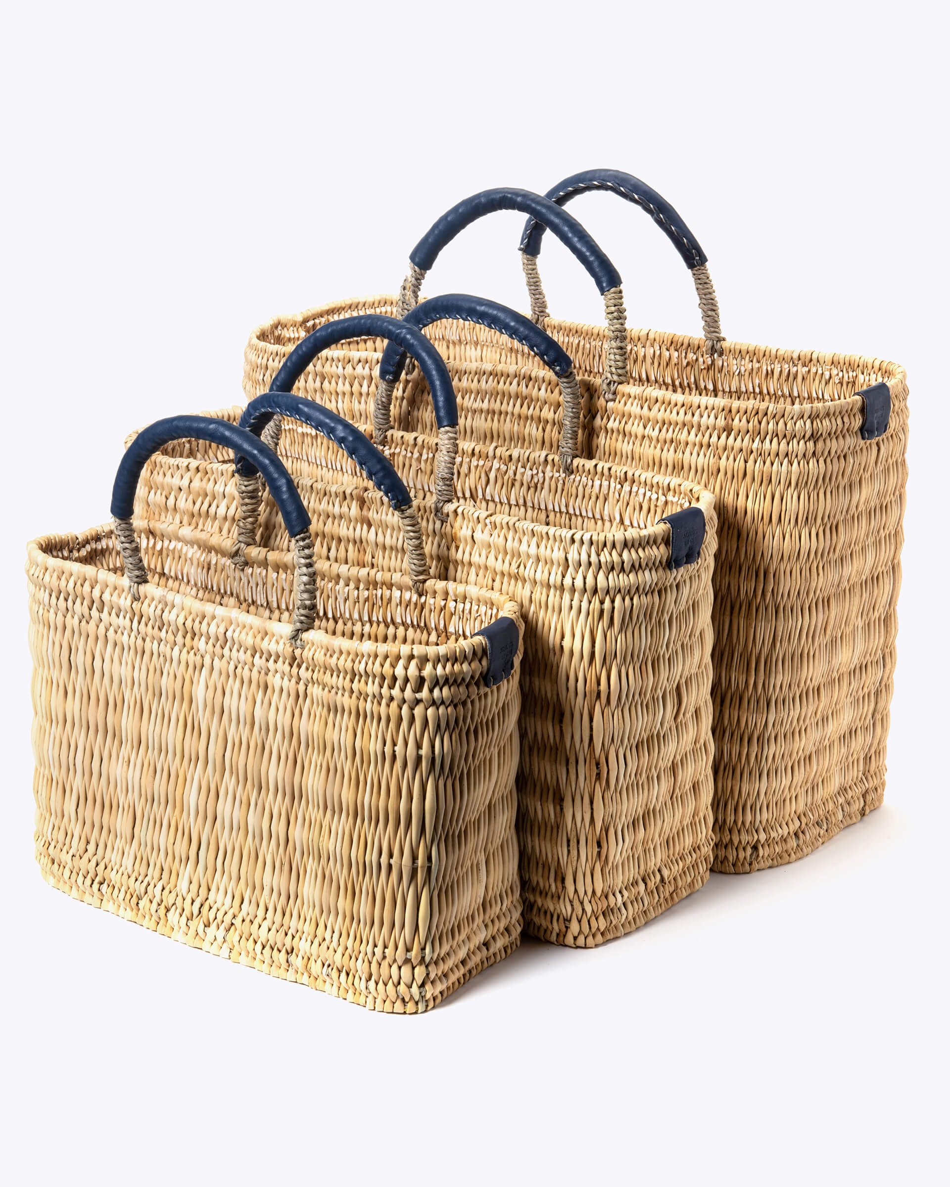 Handwoven Market Baskets For Home D cor Or Beach Days MERSEA