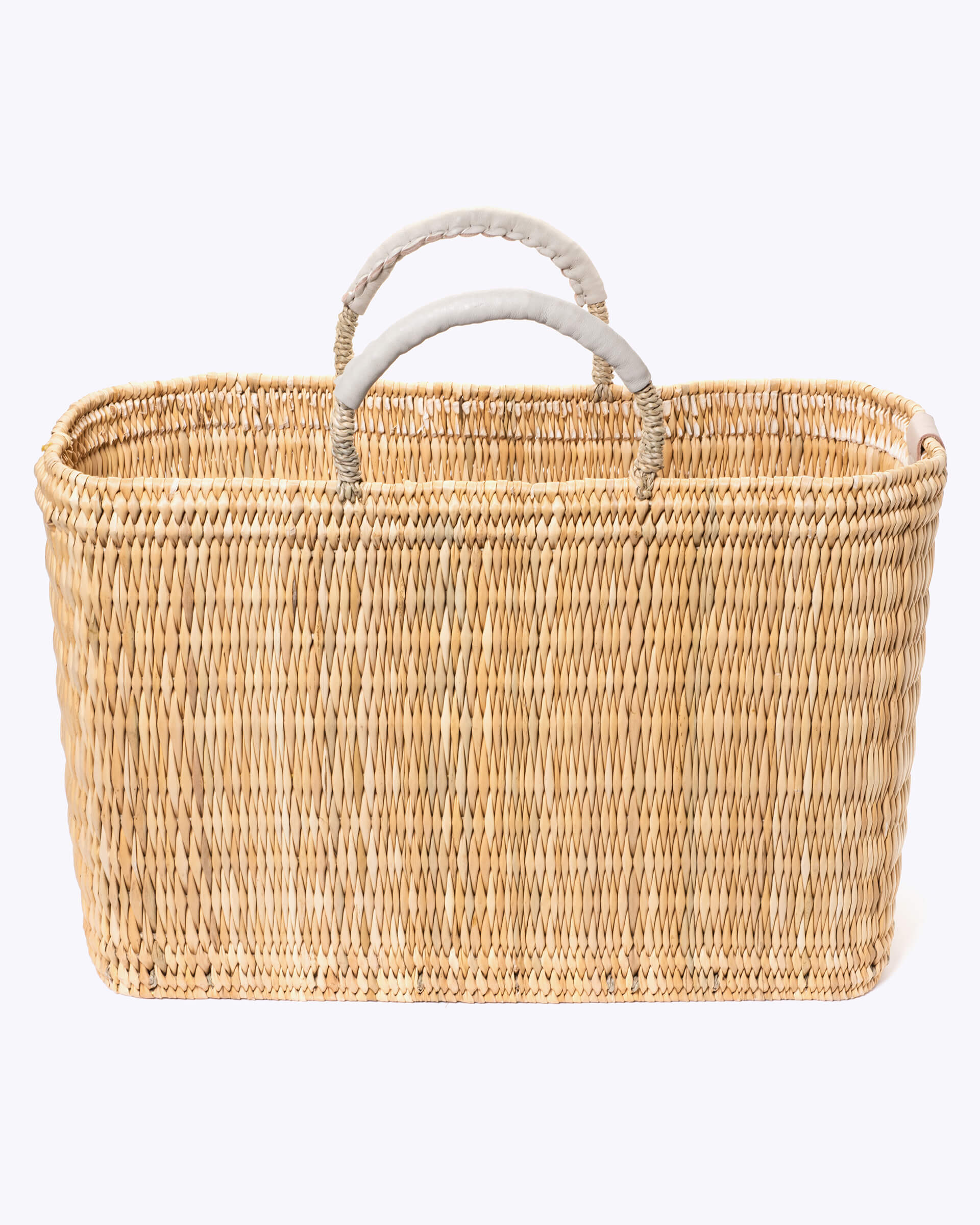 Our Large Woven Market Basket Is Picnic-Ready - Moroccan-Made - MERSEA