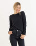 Carmel Fitted Cashmere Sweater in Charcoal