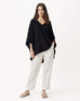Anywear v neck poncho in black