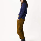 Carmel Fitted Cashmere Sweater in blue indigo
