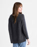 Banff Cashmere Crew Sweater in Charcoal