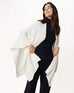 white Charleston Wrap Crafted from a cable knit cotton-cashmere blend